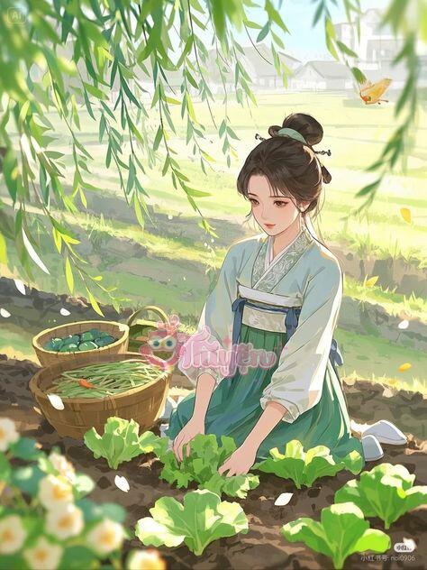 Nông Nữ Không Gian, Dẫn Cả Nhà Trồng Trọt Chạy Nạn