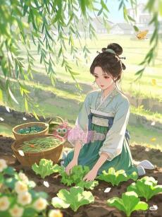 Nông Nữ Không Gian, Dẫn Cả Nhà Trồng Trọt Chạy Nạn